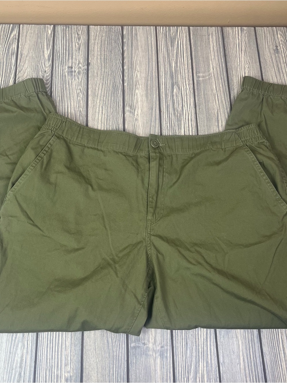 J. Crew 100% Cotton Green Women's Trousers XL